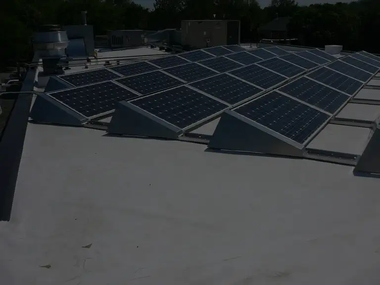 Commercial flat roof